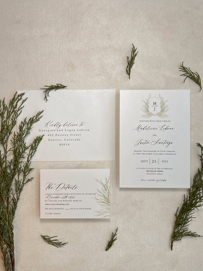 Digital Invitation | Evergreen Romance