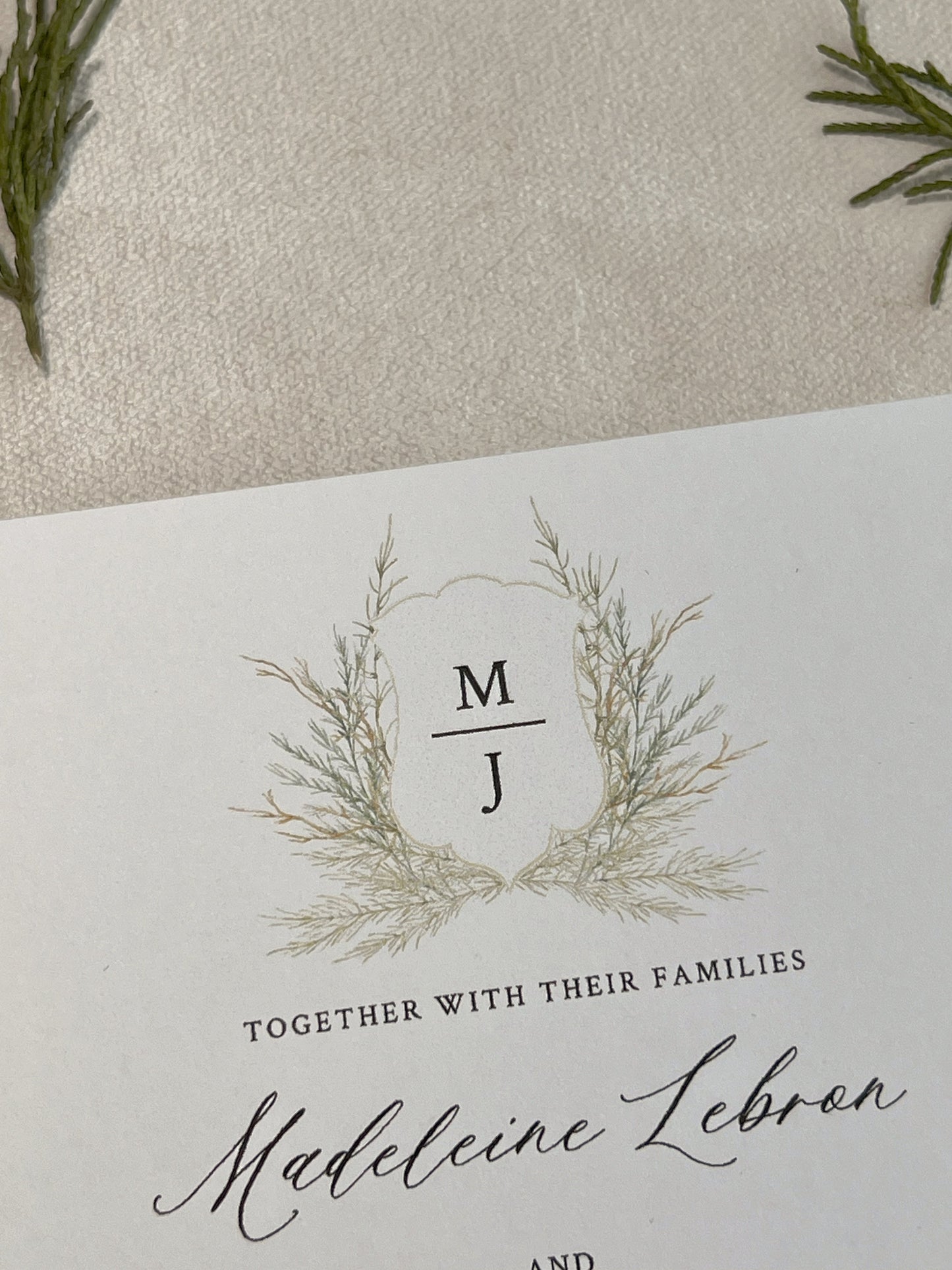 Digital Invitation | Evergreen Romance