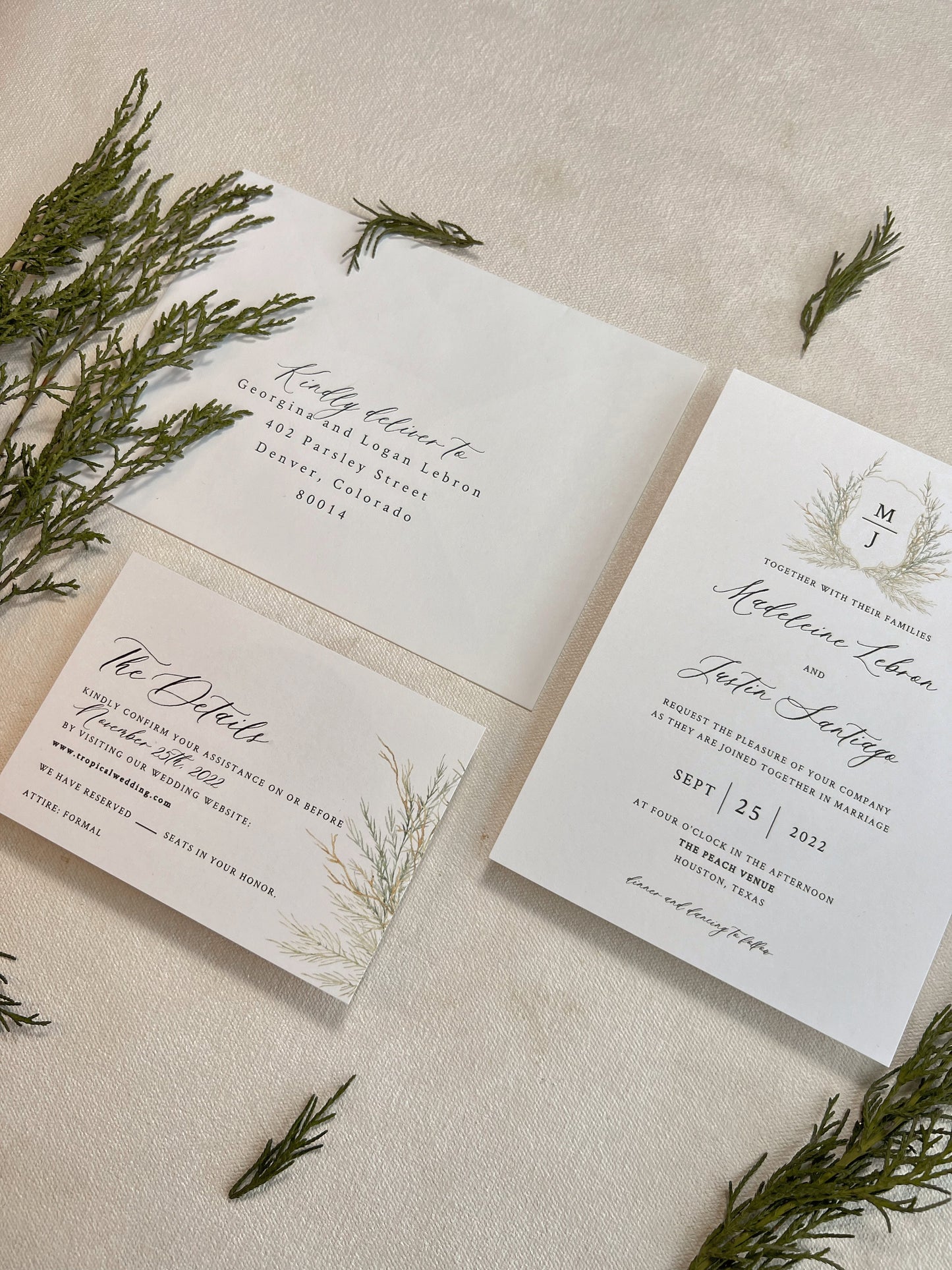 Digital Invitation | Evergreen Romance