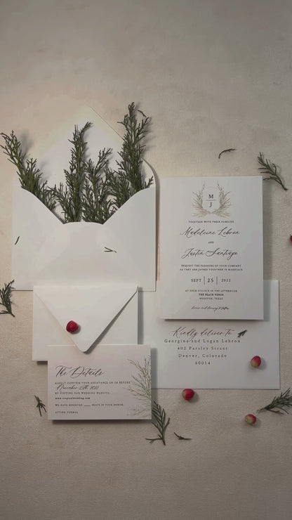 Digital Invitation | Evergreen Romance